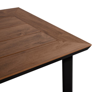 ΤΡΑΠΕΖΙ ΑΛΟΥΜΙΝΙΟΥ TABER ΜΕ POLYWOOD HM5132.12 ΓΚΡΙ 160x92x72 - Pakobazaar