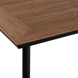 ΤΡΑΠΕΖΙ ΑΛΟΥΜΙΝΙΟΥ TABER ΜΕ POLYWOOD HM5132.12 ΓΚΡΙ 160x92x72 - Pakobazaar