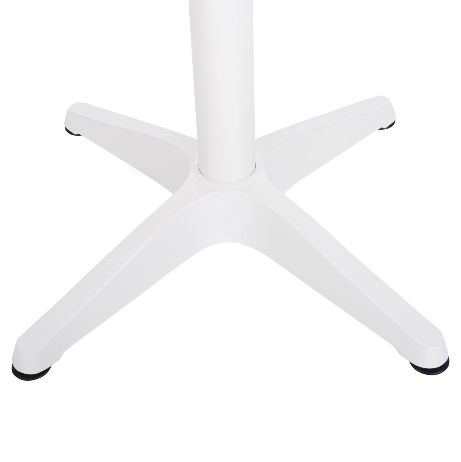 ΤΡΑΠΕΖΙ ΑΛΟΥΜΙΝΙΟΥ ΣΤΡΟΓΓΥΛΟ ALEXA HM6086.02 ΛΕΥΚΟ-POLYWOOD TOP ΦΥΣΙΚΟ Φ60x73Υεκ. - Pakobazaar