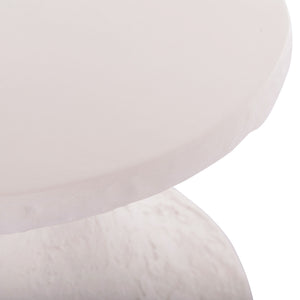 ΤΡΑΠΕΖΙ ΒΟΗΘΗΤΙΚΟ REBON HM18156.02L FIBER CEMENT ΣΕ ΛΕΥΚΟ--Φ40x56.5Υεκ. - Pakobazaar