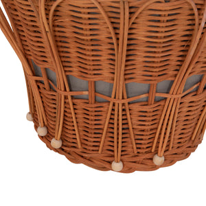 ΤΡΑΠΕΖΙ ΒΟΗΘΗΤΙΚΟ PERRAL HM18164.03S FIBER CEMENT ΓΚΡΙ-ΦΥΣΙΚΟ RATTAN--Φ42x36Υεκ - Pakobazaar