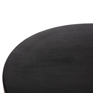 ΤΡΑΠΕΖΙ ΒΟΗΘΗΤΙΚΟ POMPU HM9794.02 ΜΑΥΡΟ ΜΑΣΙΦ ΞΥΛΟ SUAR Φ58x34Υεκ. - Pakobazaar