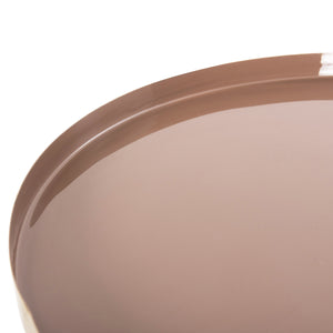 ΤΡΑΠΕΖΙ ΒΟΗΘΗΤΙΚΟ ΣΤΡΟΓΓΥΛΟ UTRI HM4241.06 ΜΕΤΑΛΛΟ ΣΕ ΣΟΜΟΝ-ΜΠΕΖ Φ46x46,5Υεκ. - Pakobazaar