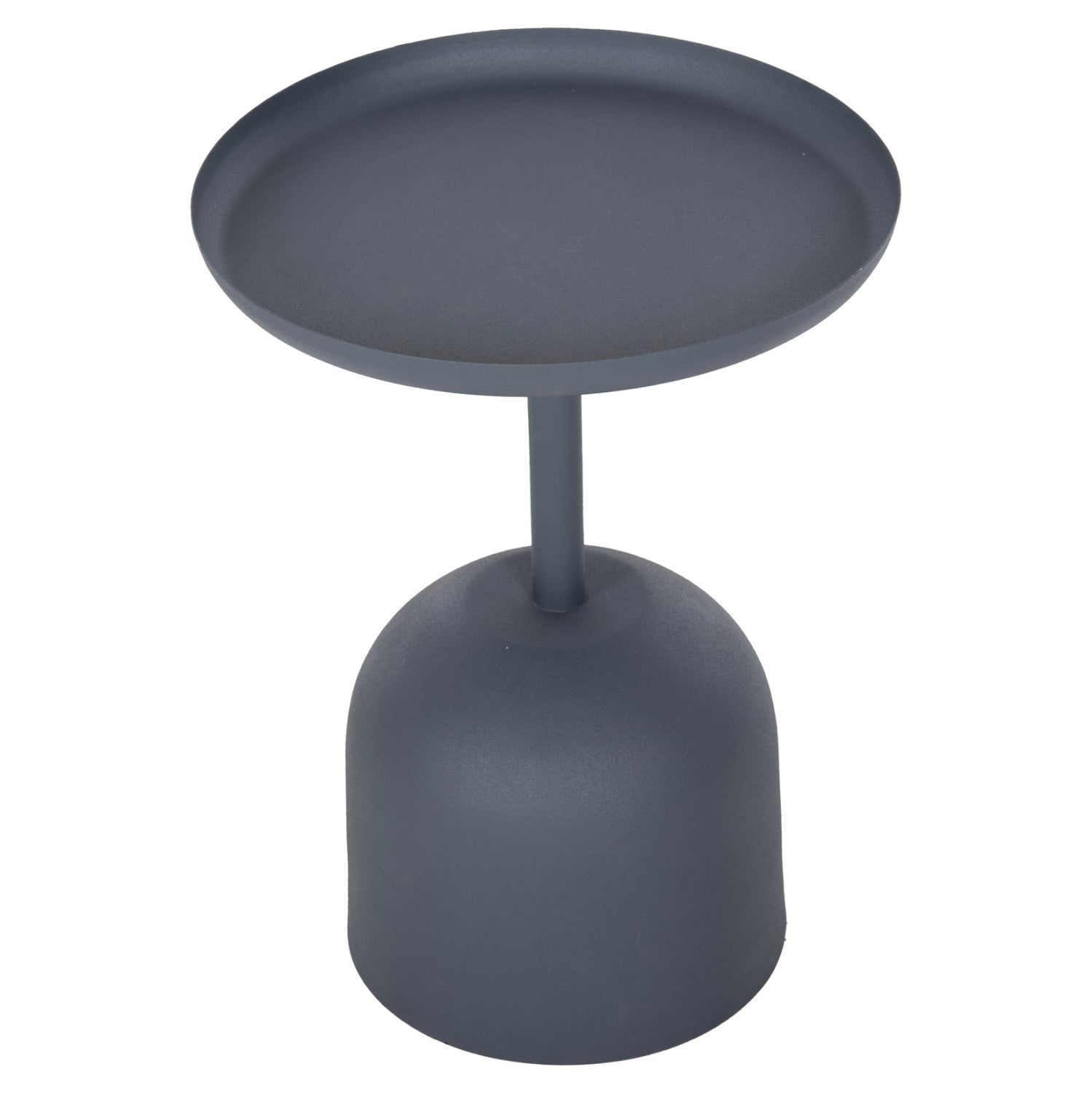 ΤΡΑΠΕΖΙ ΒΟΗΘΗΤΙΚΟ ΣΤΡΟΓΓΥΛΟ DELBEL HM4261.05 ΜΕΤΑΛΛΟ ΜΠΛΕ ΣΚΟΥΡΟ Φ39,5x53,5Υ εκ. - Pakobazaar