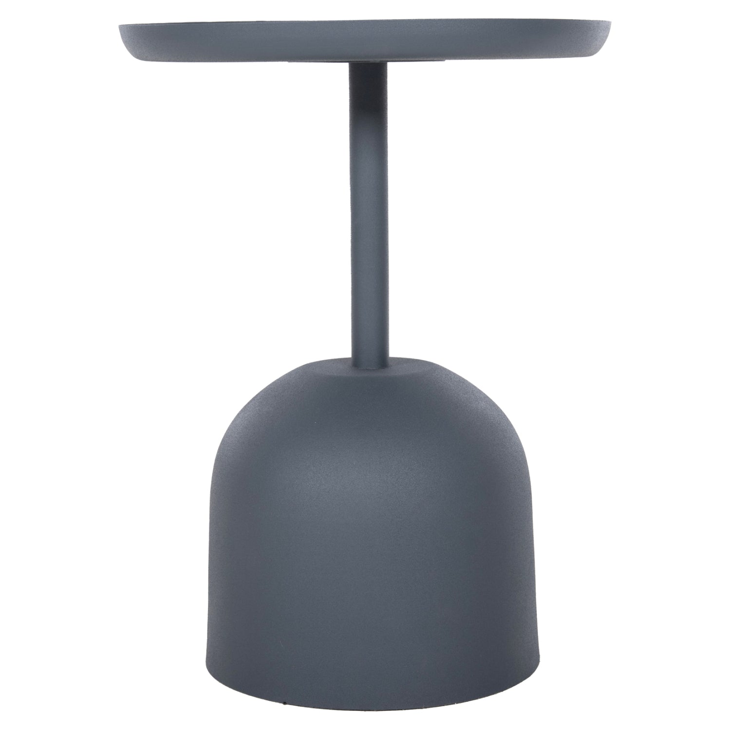 ΤΡΑΠΕΖΙ ΒΟΗΘΗΤΙΚΟ ΣΤΡΟΓΓΥΛΟ DELBEL HM4261.05 ΜΕΤΑΛΛΟ ΜΠΛΕ ΣΚΟΥΡΟ Φ39,5x53,5Υ εκ. - Pakobazaar