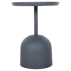 ΤΡΑΠΕΖΙ ΒΟΗΘΗΤΙΚΟ ΣΤΡΟΓΓΥΛΟ DELBEL HM4261.05 ΜΕΤΑΛΛΟ ΜΠΛΕ ΣΚΟΥΡΟ Φ39,5x53,5Υ εκ. - Pakobazaar