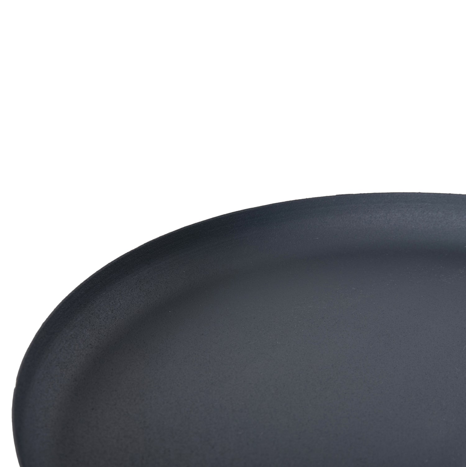 ΤΡΑΠΕΖΙ ΒΟΗΘΗΤΙΚΟ ΣΤΡΟΓΓΥΛΟ DELBEL HM4261.05 ΜΕΤΑΛΛΟ ΜΠΛΕ ΣΚΟΥΡΟ Φ39,5x53,5Υ εκ. - Pakobazaar
