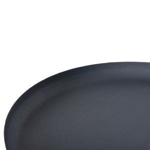 ΤΡΑΠΕΖΙ ΒΟΗΘΗΤΙΚΟ ΣΤΡΟΓΓΥΛΟ DELBEL HM4261.05 ΜΕΤΑΛΛΟ ΜΠΛΕ ΣΚΟΥΡΟ Φ39,5x53,5Υ εκ. - Pakobazaar