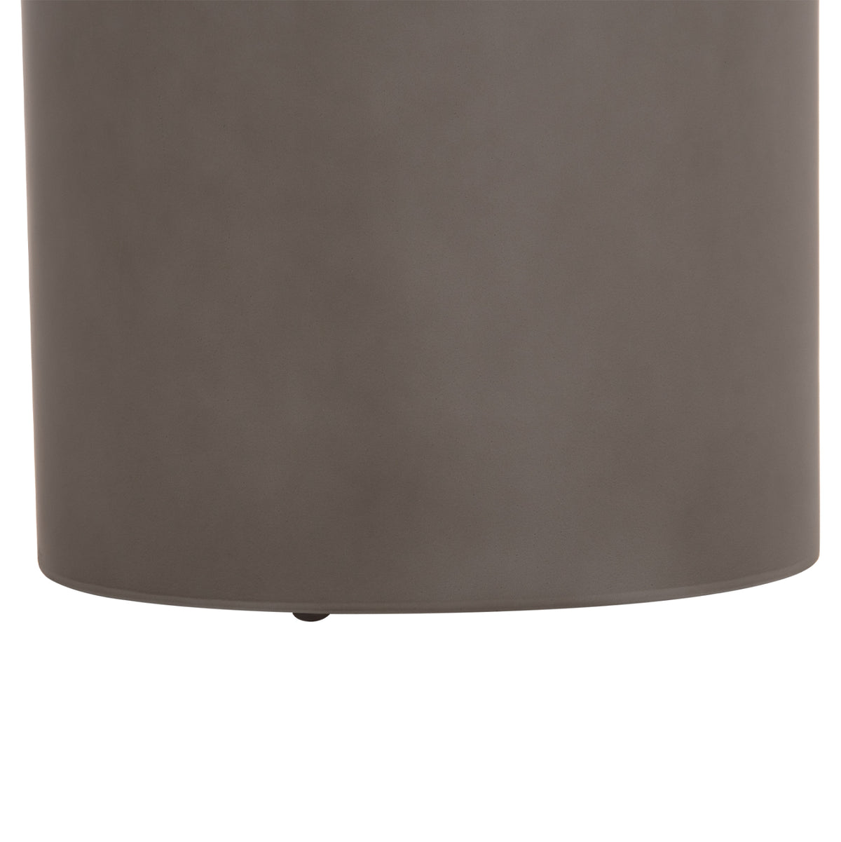 ΤΡΑΠΕΖΙ ΒΟΗΘΗΤΙΚΟ FIBER CEMENT ΣΤΡΟΓΓΥΛΟ KYOKO HM6592.01 ΓΚΡΙ Φ40x43Υεκ. - Pakobazaar