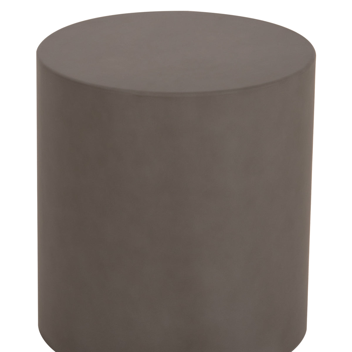 ΤΡΑΠΕΖΙ ΒΟΗΘΗΤΙΚΟ FIBER CEMENT ΣΤΡΟΓΓΥΛΟ KYOKO HM6592.01 ΓΚΡΙ Φ40x43Υεκ. - Pakobazaar