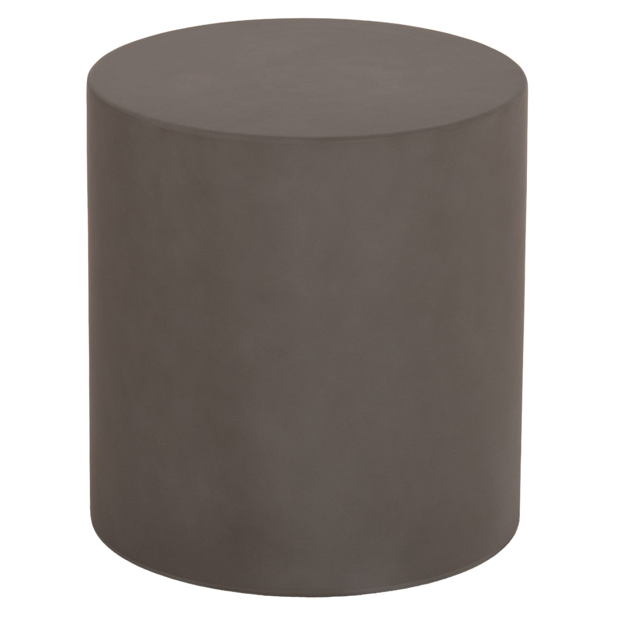 ΤΡΑΠΕΖΙ ΒΟΗΘΗΤΙΚΟ FIBER CEMENT ΣΤΡΟΓΓΥΛΟ KYOKO HM6592.01 ΓΚΡΙ Φ40x43Υεκ. - Pakobazaar