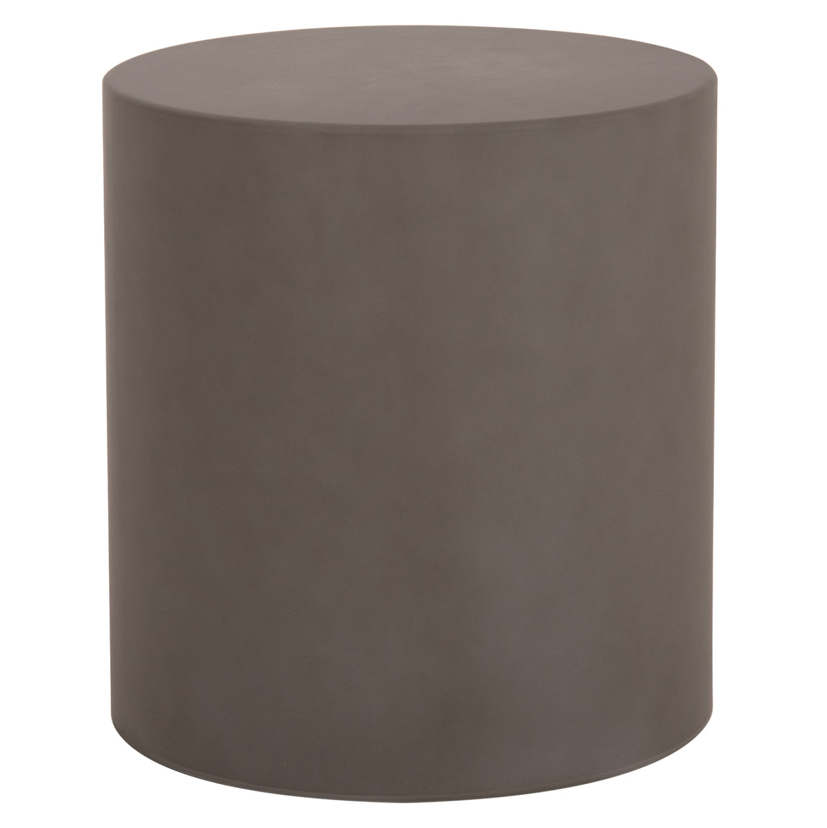 ΤΡΑΠΕΖΙ ΒΟΗΘΗΤΙΚΟ FIBER CEMENT ΣΤΡΟΓΓΥΛΟ KYOKO HM6592.01 ΓΚΡΙ Φ40x43Υεκ. - Pakobazaar