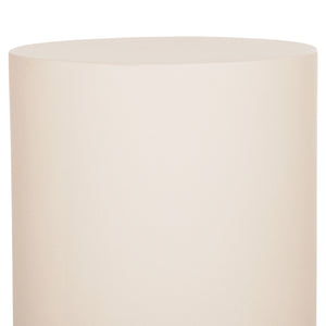 ΤΡΑΠΕΖΙ ΒΟΗΘΗΤΙΚΟ ΣΤΡΟΓΓΥΛΟ KYOKO HM6592.02 ΜΠΕΖ FIBER CEMENT Φ40x43Υεκ. - Pakobazaar