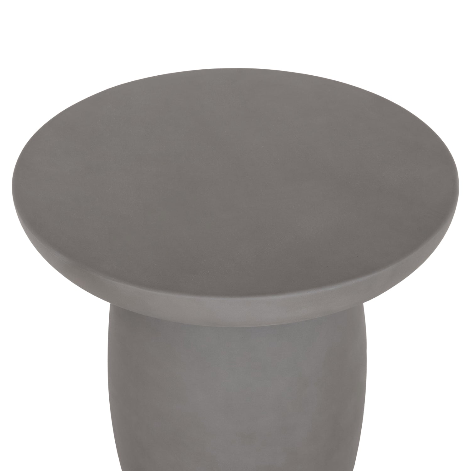 ΤΡΑΠΕΖΙ ΒΟΗΘΗΤΙΚΟ ΣΤΡΟΓΓΥΛΟ HIKARI HM6593.01 ΓΚΡΙ FIBER CEMENT Φ46x48Υεκ. - Pakobazaar