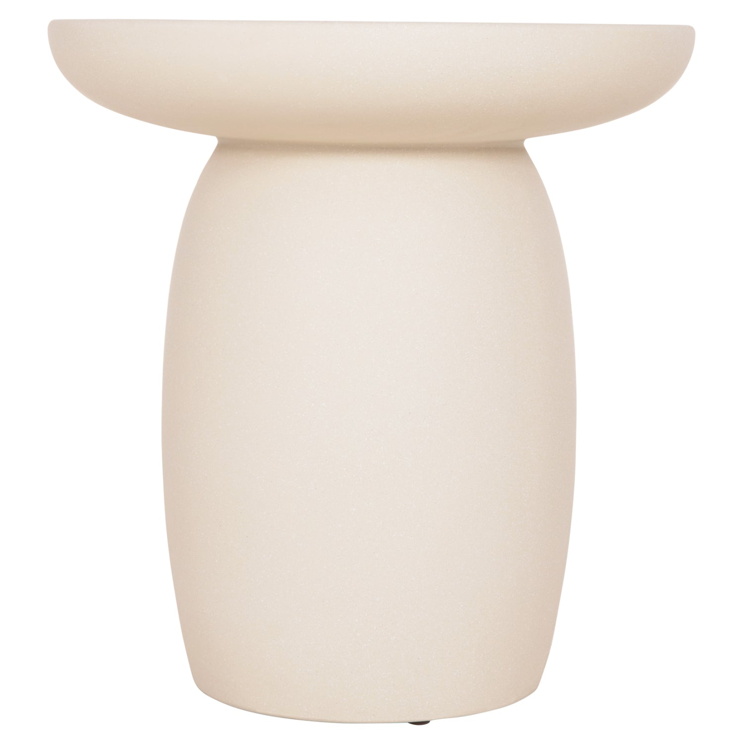 ΤΡΑΠΕΖΙ ΒΟΗΘΗΤΙΚΟ ΣΤΡΟΓΓΥΛΟ HIKARI HM6593.02 ΜΠΕΖ FIBER CEMENT Φ46x48Υεκ. - Pakobazaar