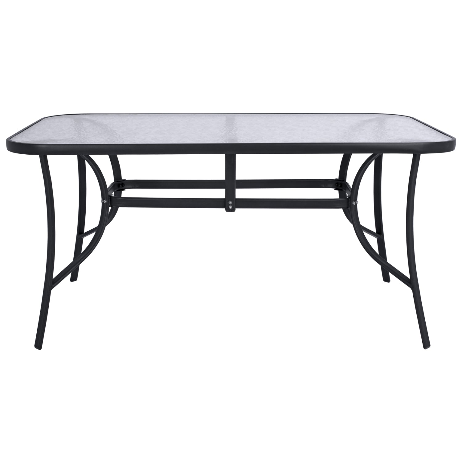 ΤΡΑΠΕΖΙ BRUNO 150X90Χ72Υεκ. ΓΚΡΙ ΜΕΤΑΛΛΙΚΟ ΜΕ ΓΥΑΛΙΝΗ ΕΠΙΦΑΝΕΙΑ HM5145.01 - Pakobazaar