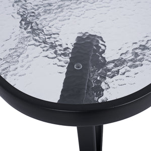 ΤΡΑΠΕΖΙ BRUNO 150X90Χ72Υεκ. ΓΚΡΙ ΜΕΤΑΛΛΙΚΟ ΜΕ ΓΥΑΛΙΝΗ ΕΠΙΦΑΝΕΙΑ HM5145.01 - Pakobazaar