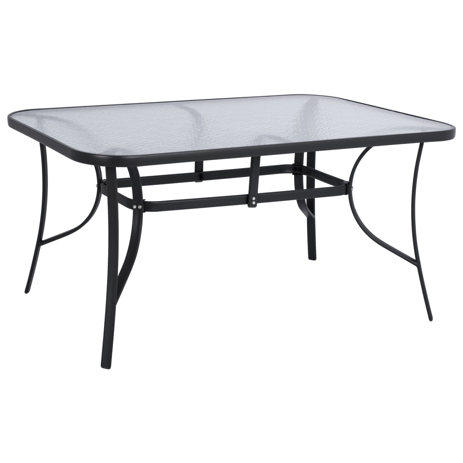 ΤΡΑΠΕΖΙ BRUNO 150X90Χ72Υεκ. ΓΚΡΙ ΜΕΤΑΛΛΙΚΟ ΜΕ ΓΥΑΛΙΝΗ ΕΠΙΦΑΝΕΙΑ HM5145.01 - Pakobazaar