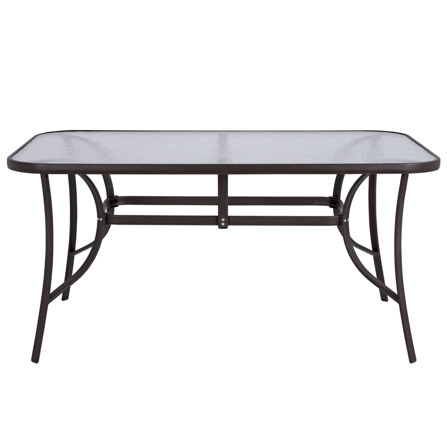 ΤΡΑΠΕΖΙ BRUNO 150X90Χ72Υεκ. ΚΑΦΕ ΜΕΤΑΛΛΙΚΟ ΜΕ ΓΥΑΛΙΝΗ ΕΠΙΦΑΝΕΙΑ HM5145.02 - Pakobazaar