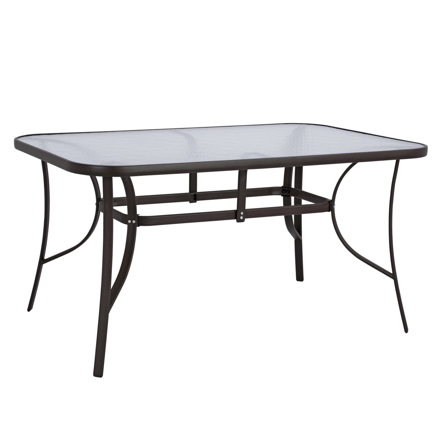 ΤΡΑΠΕΖΙ BRUNO 150X90Χ72Υεκ. ΚΑΦΕ ΜΕΤΑΛΛΙΚΟ ΜΕ ΓΥΑΛΙΝΗ ΕΠΙΦΑΝΕΙΑ HM5145.02 - Pakobazaar