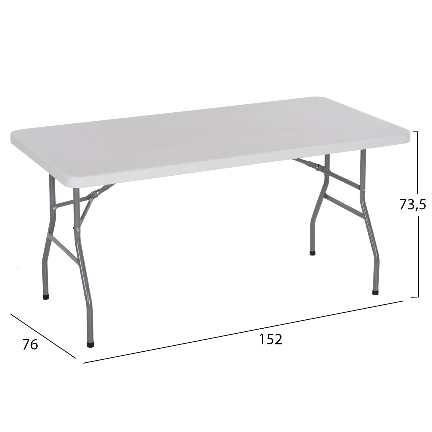 ΤΡΑΠΕΖΙ CATERING-ΣΥΝΕΔΡΙΟΥ HM5064 152Χ76Χ74 εκ. ΠΤΥΣΣΟΜΕΝΟ - Pakobazaar