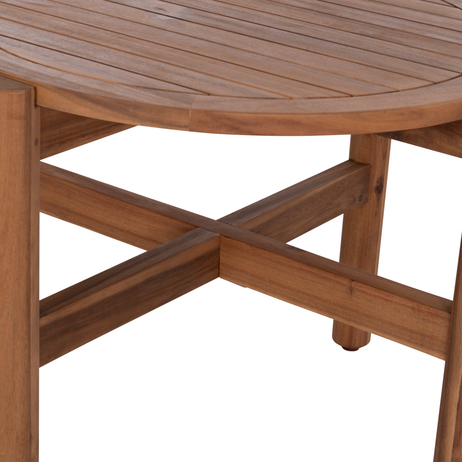 ΤΡΑΠΕΖΙ ΧΑΜΗΛΟ ΕΞ.ΧΩΡΟΥ ΣΤΡΟΓΓΥΛΟ SANJI HM6222 ΞΥΛΟ ΑΚΑΚΙΑΣ ΣΕ ΦΥΣΙΚΟ Φ66x48.5Υεκ. - Pakobazaar