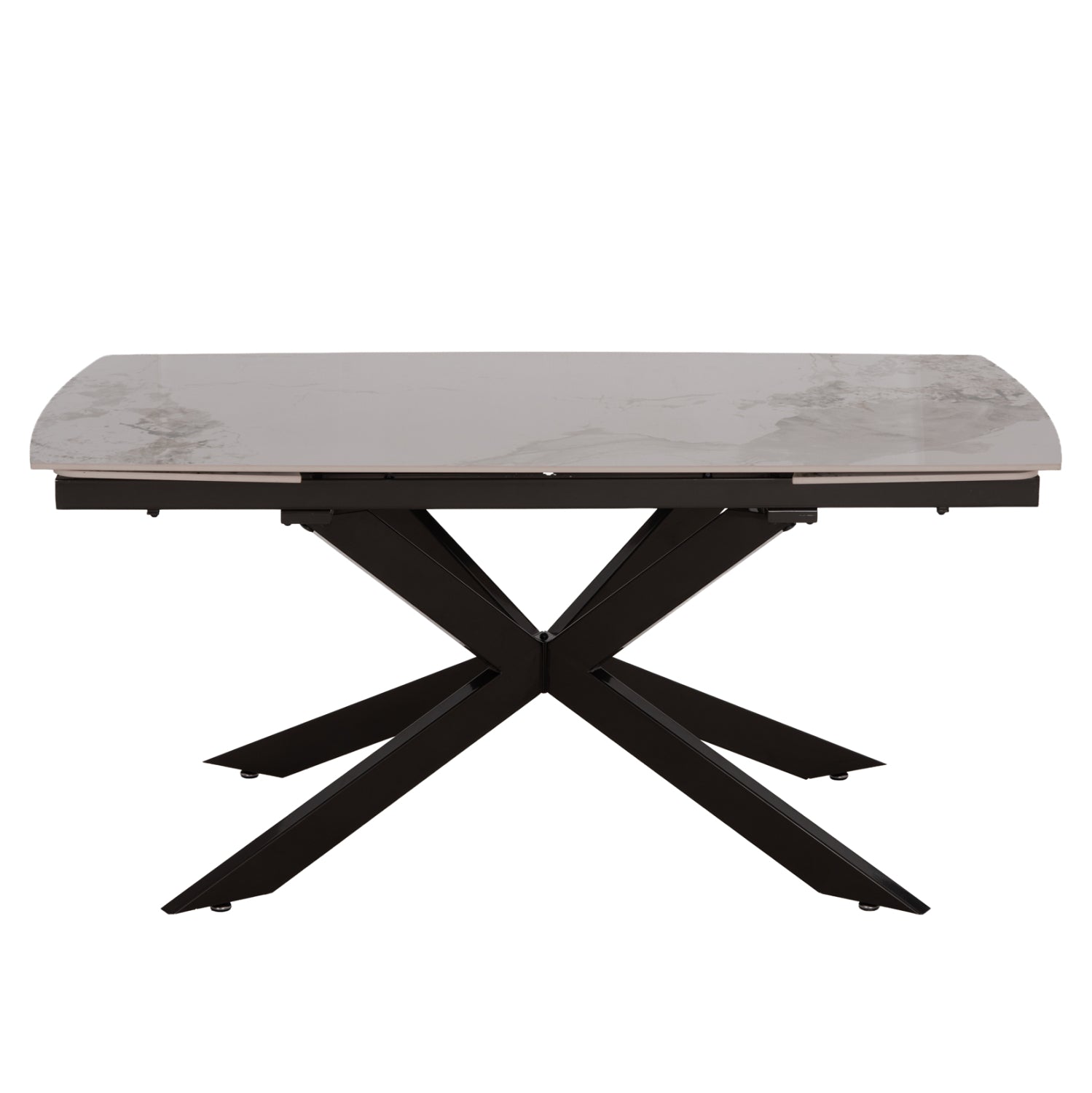 ΤΡΑΠΕΖΙ ΕΠΕΚΤΕΙΝΟΜΕΝΟ AIRA HM18411 ΚΕΡΑΜΙΚΟ TOP ΣΕ ΛΕΥΚΟ/ΚΑΦΕ ΜΑΡΜΑΡΟ 165/240x90x76Υεκ - Pakobazaar