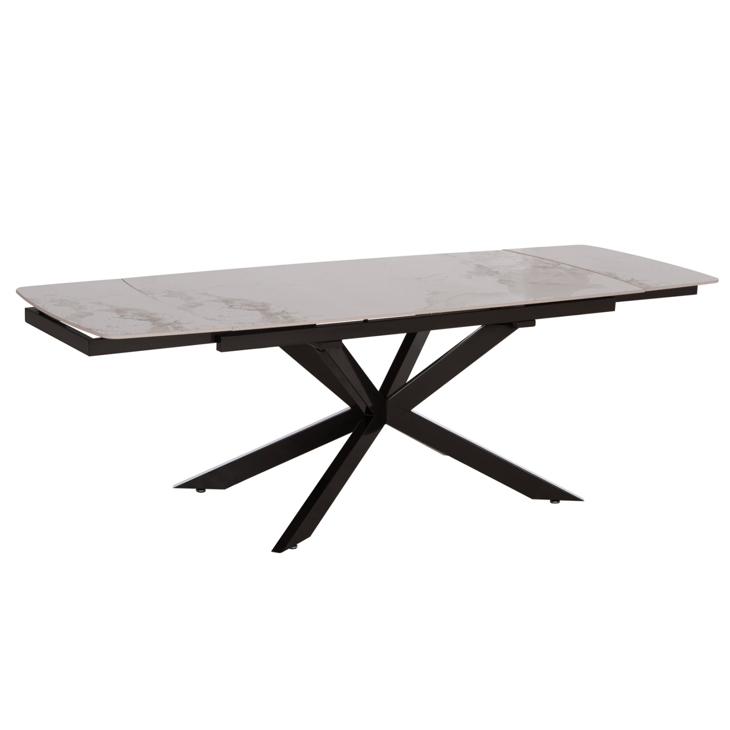 ΤΡΑΠΕΖΙ ΕΠΕΚΤΕΙΝΟΜΕΝΟ AIRA HM18411 ΚΕΡΑΜΙΚΟ TOP ΣΕ ΛΕΥΚΟ/ΚΑΦΕ ΜΑΡΜΑΡΟ 165/240x90x76Υεκ - Pakobazaar