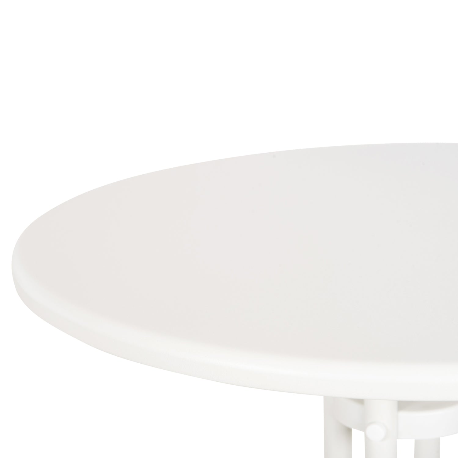 ΤΡΑΠΕΖΙ ΕΞ.ΧΩΡΟΥ ΣΤΡΟΓΓΥΛΟ LINO HM5973.02 ΜΕΤΑΛΛΙΚΟ ΛΕΥΚΟ Φ60x70Υεκ. - Pakobazaar