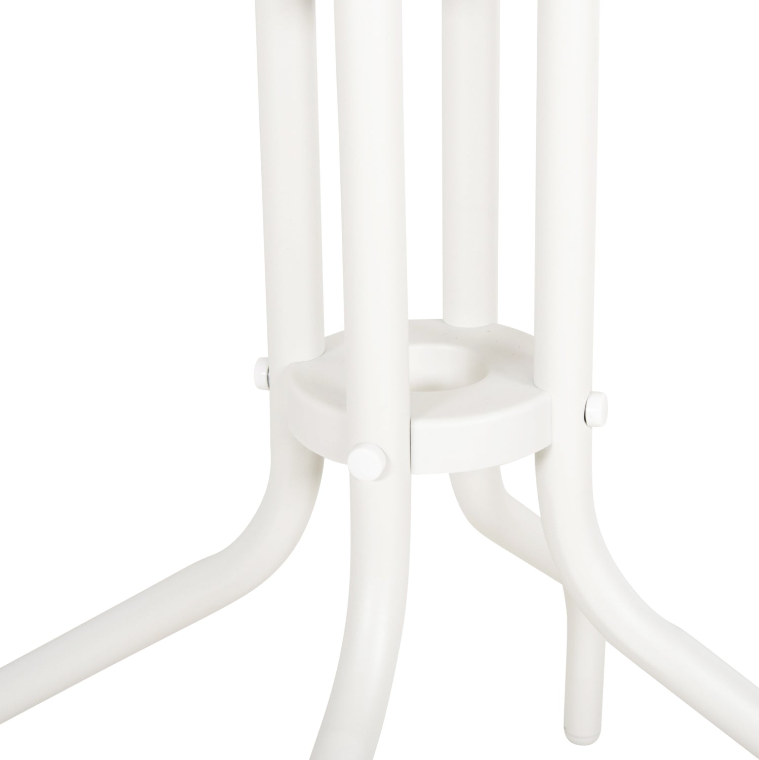 ΤΡΑΠΕΖΙ ΕΞ.ΧΩΡΟΥ ΣΤΡΟΓΓΥΛΟ LINO HM5973.02 ΜΕΤΑΛΛΙΚΟ ΛΕΥΚΟ Φ60x70Υεκ. - Pakobazaar