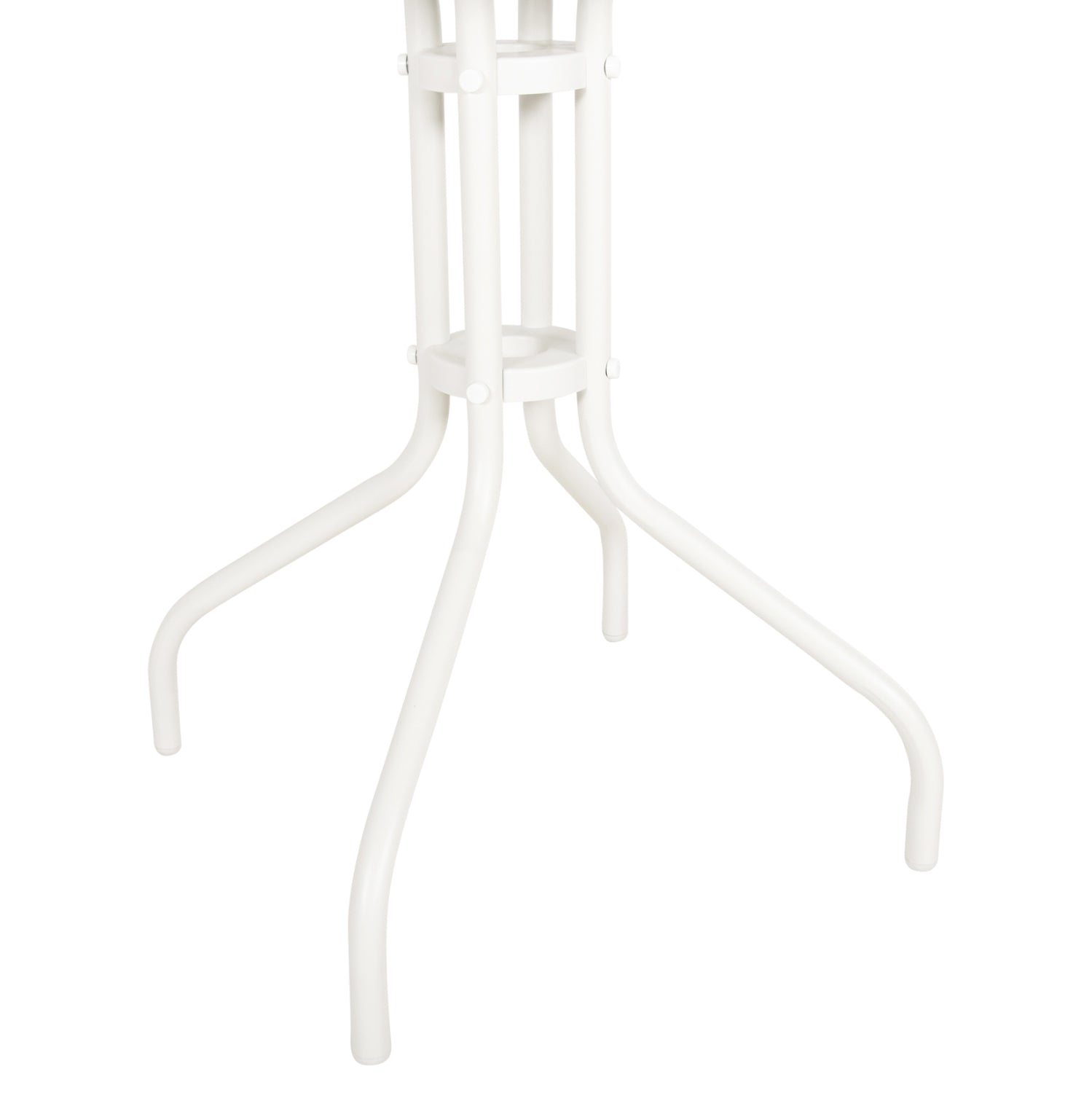 ΤΡΑΠΕΖΙ ΕΞ.ΧΩΡΟΥ ΣΤΡΟΓΓΥΛΟ LINO HM5973.02 ΜΕΤΑΛΛΙΚΟ ΛΕΥΚΟ Φ60x70Υεκ. - Pakobazaar