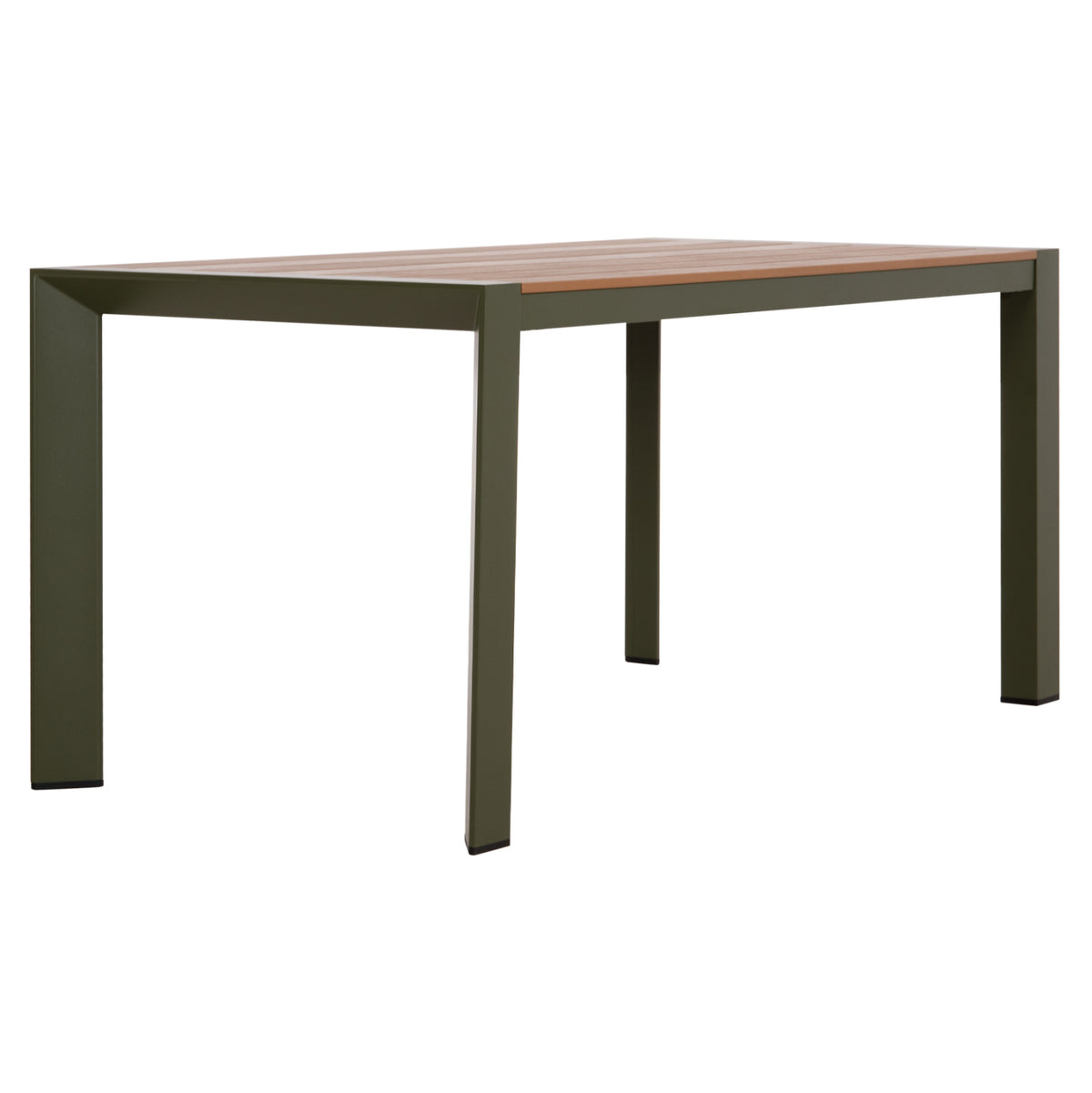 ΤΡΑΠΕΖΙ ΕΞΩΤ.ΧΩΡΟΥ GOYA HM6059.07 ΑΛΟΥΜΙΝΙΟ ΣE OLIVE GREEN & POLYWOOD 160X80Χ75Υεκ. - Pakobazaar