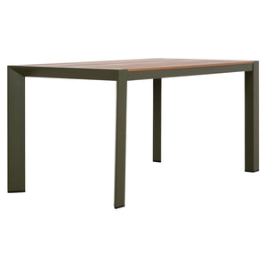 ΤΡΑΠΕΖΙ ΕΞΩΤ.ΧΩΡΟΥ GOYA HM6059.07 ΑΛΟΥΜΙΝΙΟ ΣE OLIVE GREEN & POLYWOOD 160X80Χ75Υεκ. - Pakobazaar