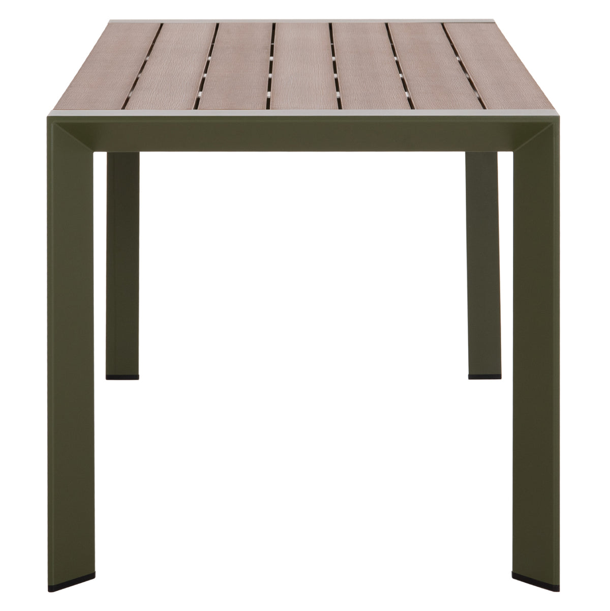 ΤΡΑΠΕΖΙ ΕΞΩΤ.ΧΩΡΟΥ GOYA HM6059.07 ΑΛΟΥΜΙΝΙΟ ΣE OLIVE GREEN & POLYWOOD 160X80Χ75Υεκ. - Pakobazaar