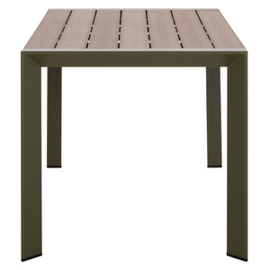 ΤΡΑΠΕΖΙ ΕΞΩΤ.ΧΩΡΟΥ GOYA HM6059.07 ΑΛΟΥΜΙΝΙΟ ΣE OLIVE GREEN & POLYWOOD 160X80Χ75Υεκ. - Pakobazaar