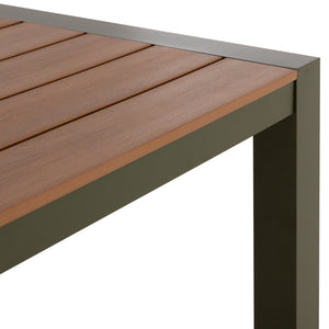 ΤΡΑΠΕΖΙ ΕΞΩΤ.ΧΩΡΟΥ GOYA HM6059.07 ΑΛΟΥΜΙΝΙΟ ΣE OLIVE GREEN & POLYWOOD 160X80Χ75Υεκ. - Pakobazaar