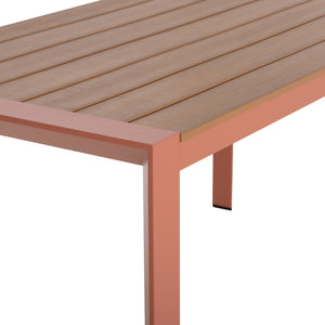 ΤΡΑΠΕΖΙ ΕΞΩΤ.ΧΩΡΟΥ GOYA HM6059.08 ΑΛΟΥΜΙΝΙΟ ΣE TERRACOTTA & POLYWOOD 160X80Χ75Υεκ.