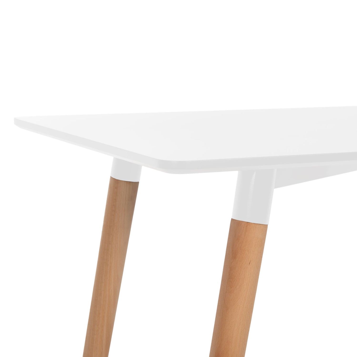 ΤΡΑΠΕΖΙ MINIMAL HM008.01 ΛΕΥΚΟ MDF, ΞΥΛΙΝΑ ΠΟΔΙΑ ΟΞΙΑ, 120Χ80X73Υ ΕΚ. - Pakobazaar