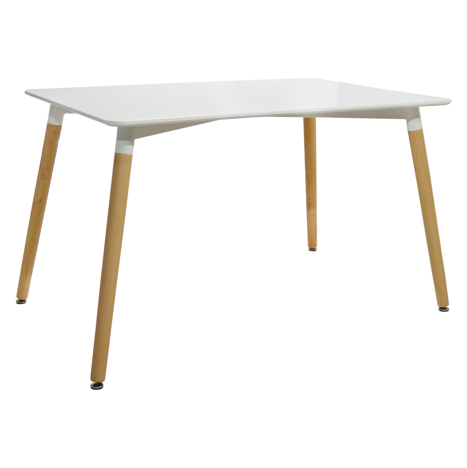 ΤΡΑΠΕΖΙ MINIMAL HM008.01 ΛΕΥΚΟ MDF, ΞΥΛΙΝΑ ΠΟΔΙΑ ΟΞΙΑ, 120Χ80X73Υ ΕΚ. - Pakobazaar