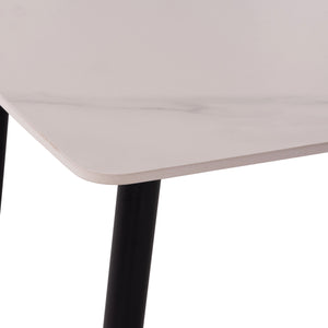 ΤΡΑΠΕΖΙ RAVEN HM18149.01 ΚΕΡΑΜΙΚΟ TOP ΜΕ ΟΨΗ ΛΕΥΚΟ ΜΑΡΜΑΡΟ 140x80x74Υεκ. - Pakobazaar