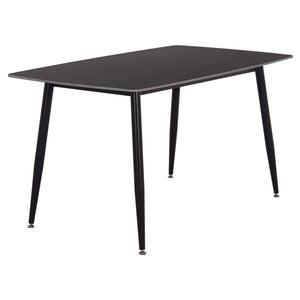 ΤΡΑΠΕΖΙ RAVEN HM18149.02 ΚΕΡΑΜΙΚΟ TOP ΜΕ ΟΨΗ ΜΑΥΡΟ ΜΑΡΜΑΡΟ 140x80x74Υεκ. - Pakobazaar