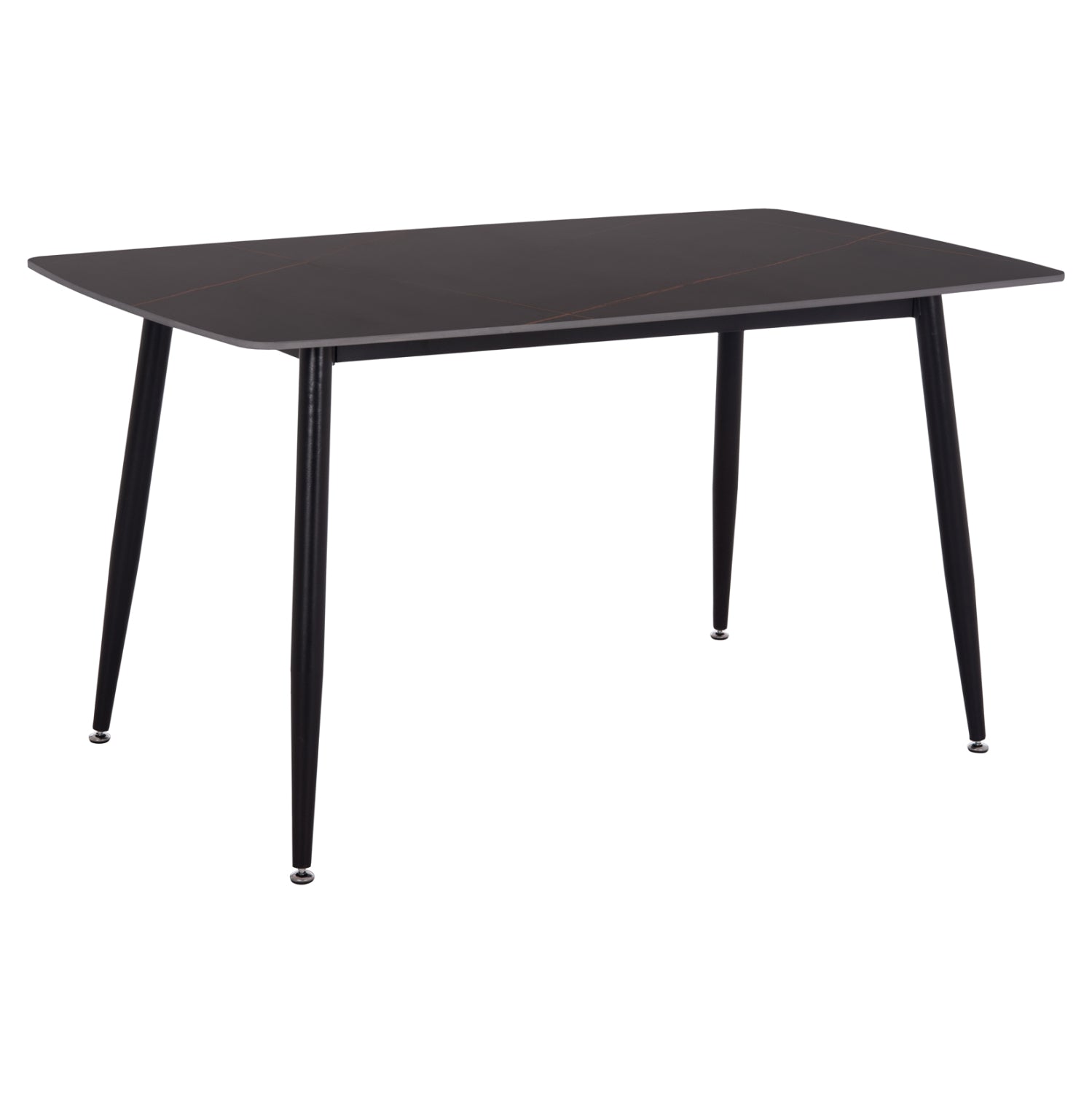 ΤΡΑΠΕΖΙ RAVEN HM18149.02 ΚΕΡΑΜΙΚΟ TOP ΜΕ ΟΨΗ ΜΑΥΡΟ ΜΑΡΜΑΡΟ 140x80x74Υεκ. - Pakobazaar