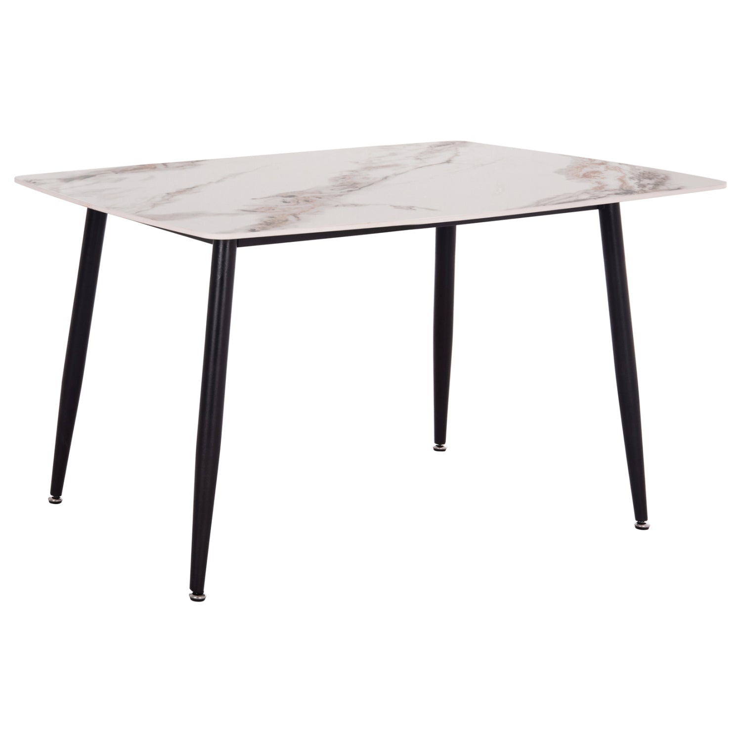 ΤΡΑΠΕΖΙ RAVEN HM18149.04 ΚΕΡΑΜΙΚΟ TOP ΜΕ ΟΨΗ ΛΕΥΚΟ/ΚΑΦΕ ΜΑΡΜΑΡΟ 140x80x74Υεκ. - Pakobazaar