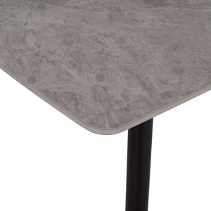 ΤΡΑΠΕΖΙ RAVEN HM18149.13 ΚΕΡΑΜΙΚΟ TOP ΜΕ ΟΨΗ ΓΚΡΙ ΜΑΡΜΑΡΟ 140x80x74Υεκ. - Pakobazaar