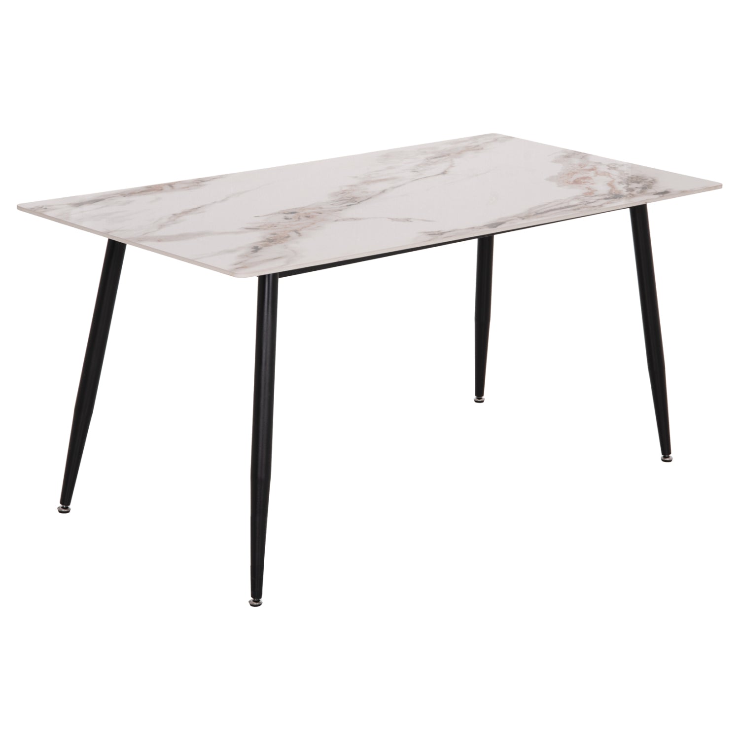 ΤΡΑΠΕΖΙ RAVEN HM18150.04 ΚΕΡΑΜΙΚΟ TOP ΜΕ ΟΨΗ ΛΕΥΚΟ/ΚΑΦΕ ΜΑΡΜΑΡΟ 160x80x74Υεκ. - Pakobazaar