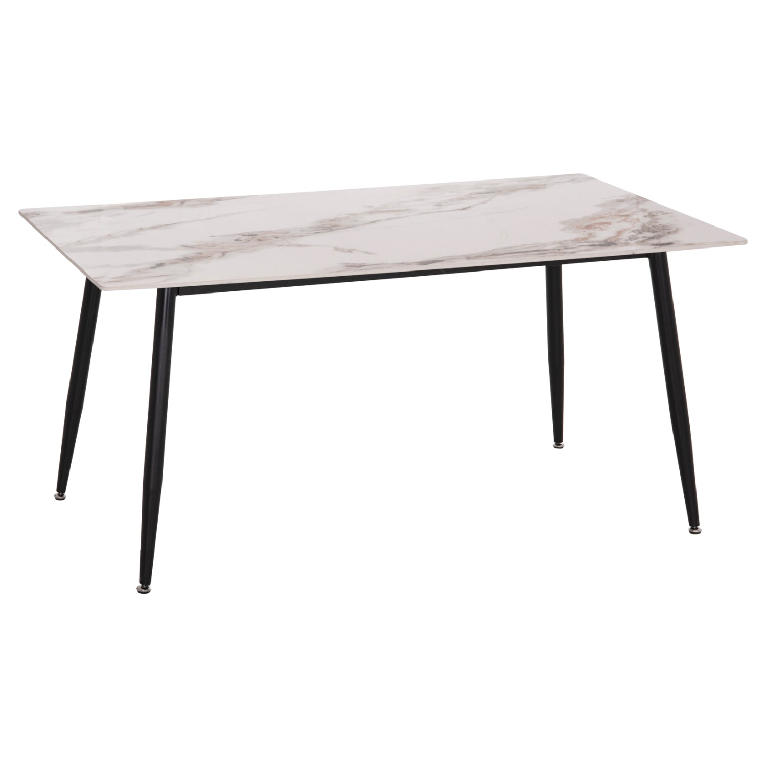 ΤΡΑΠΕΖΙ RAVEN HM18150.04 ΚΕΡΑΜΙΚΟ TOP ΜΕ ΟΨΗ ΛΕΥΚΟ/ΚΑΦΕ ΜΑΡΜΑΡΟ 160x80x74Υεκ. - Pakobazaar