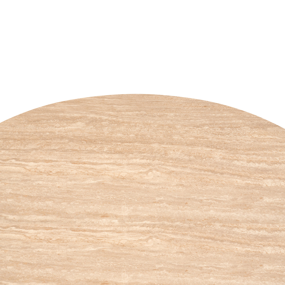 ΤΡΑΠΕΖΙ CHARM HM18465.04 SINTERED STONE ΣΕ ΤΡΑΒΕΡΤΙΝΑ--ΜΠΕΖ ΒΑΣΗ Φ120x75Υεκ - Pakobazaar