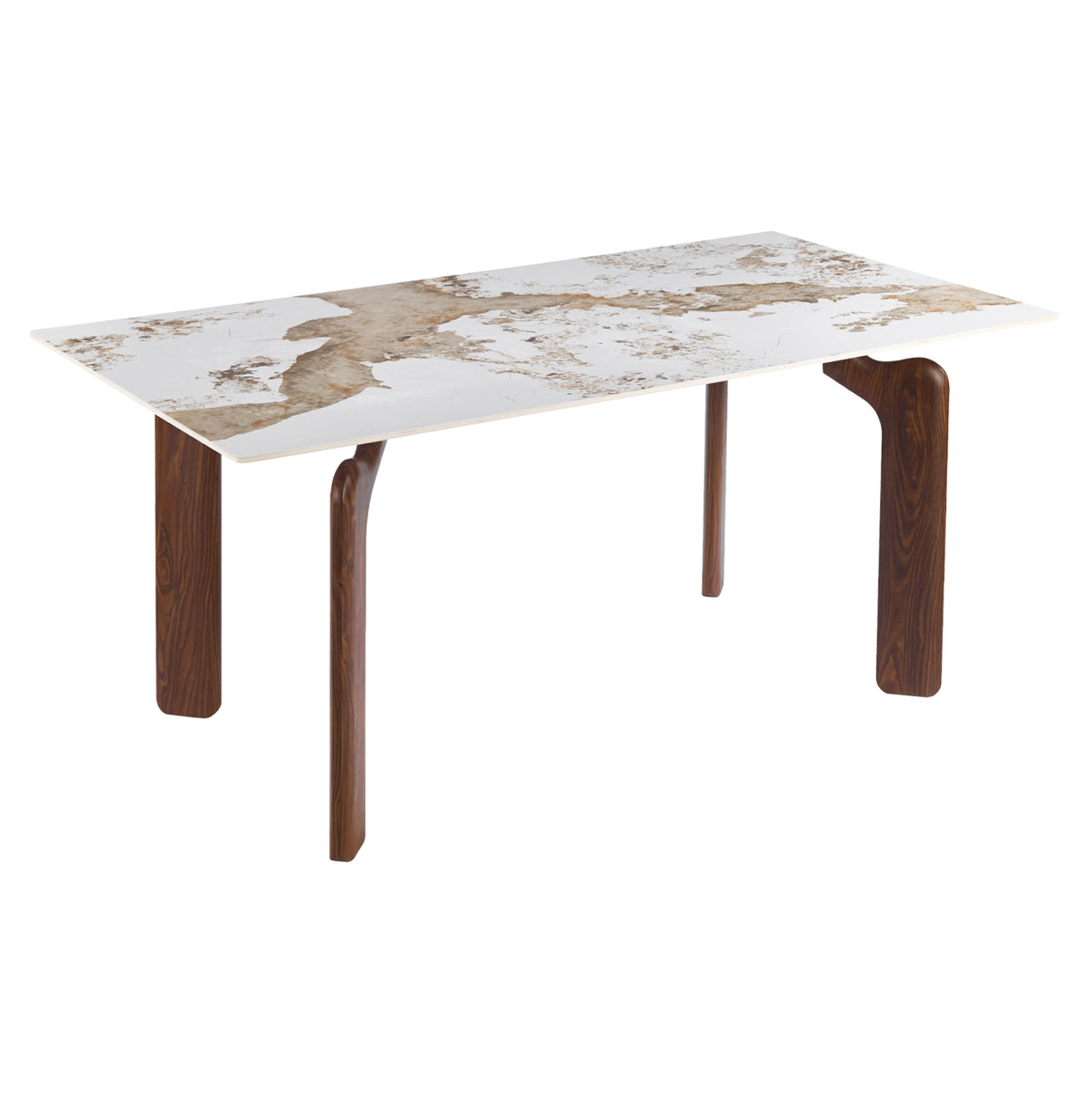 ΤΡΑΠΕΖΙ DALLE HM18479.01 MDF TOP ΟΨΗ ΜΑΡΜΑΡΟΥ-ΜΕΤΑΛ.ΠΟΔΙΑ ΚΑΡΥΔΙ 180x90x76Υεκ - Pakobazaar