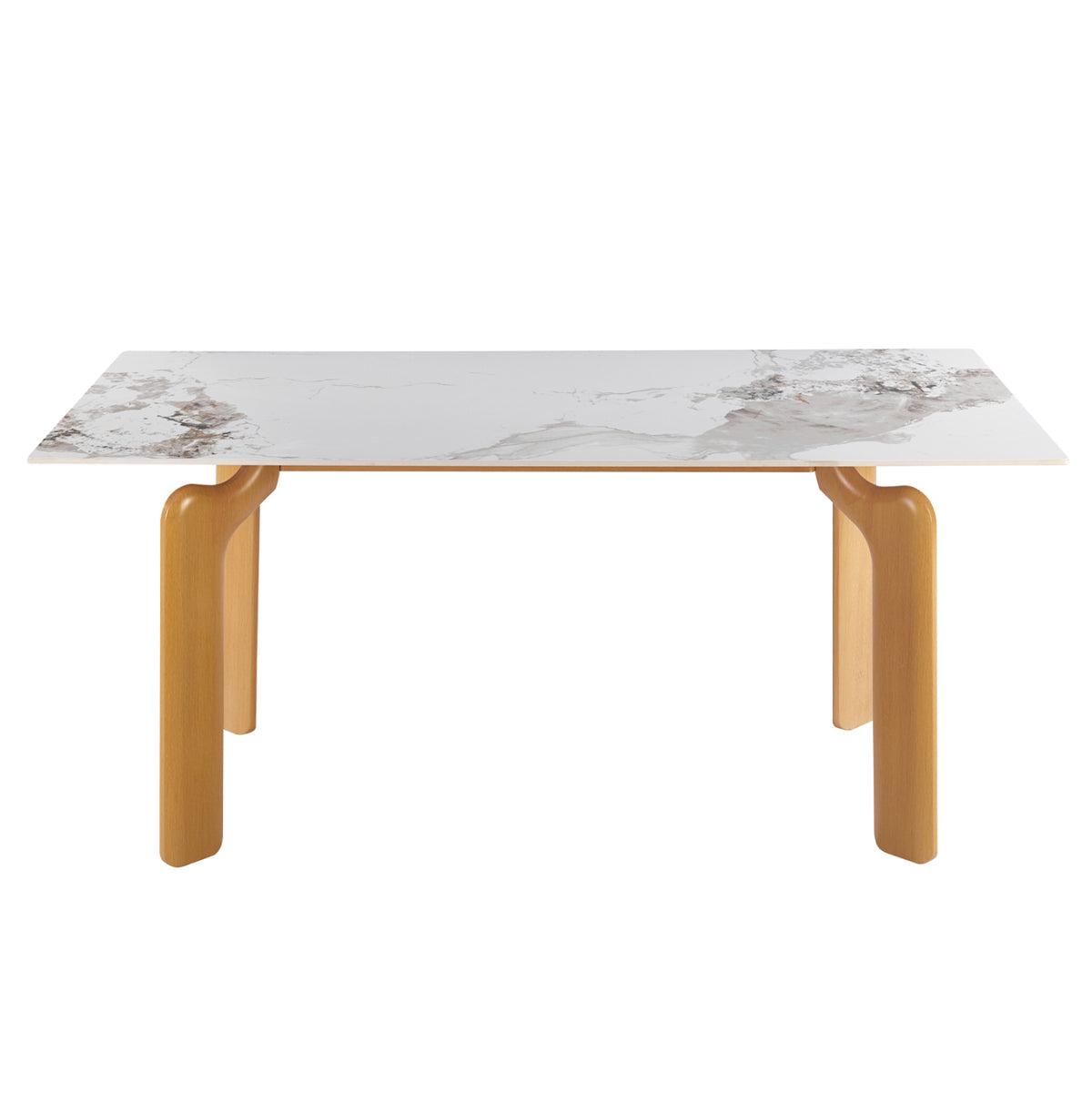 ΤΡΑΠΕΖΙ DALLE HM18479.02 MDF TOP ΟΨΗ ΜΑΡΜΑΡΟΥ-ΜΕΤΑΛ.ΠΟΔΙΑ OΨΗ ΦΥΣΙΚΟΥ ΞΥΛΟΥ 180x90x76Υεκ - Pakobazaar