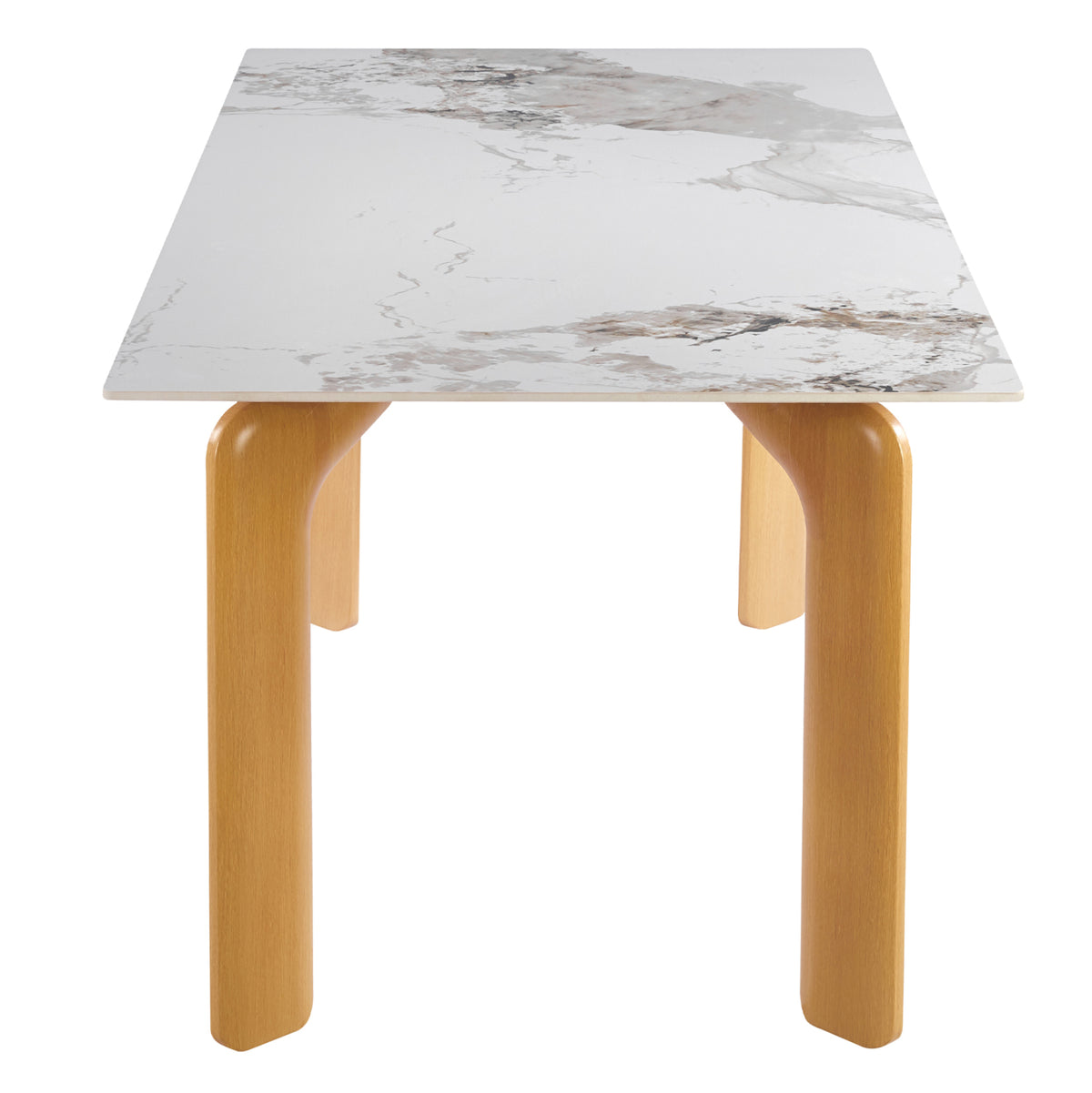 ΤΡΑΠΕΖΙ DALLE HM18479.02 MDF TOP ΟΨΗ ΜΑΡΜΑΡΟΥ-ΜΕΤΑΛ.ΠΟΔΙΑ OΨΗ ΦΥΣΙΚΟΥ ΞΥΛΟΥ 180x90x76Υεκ - Pakobazaar